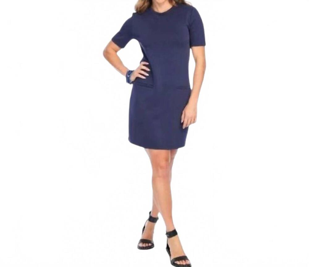 NEW LIOR knit mini dress in navy